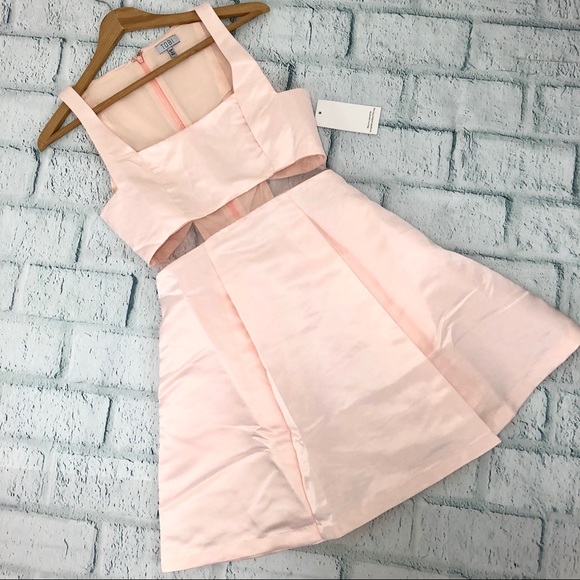 TOBI prom dress light pink mesh details - Picture 4 of 8